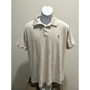 Polo Ralph Lauren Men's Custom Slim Fit Cotton Grey Heather XL Shirt B47